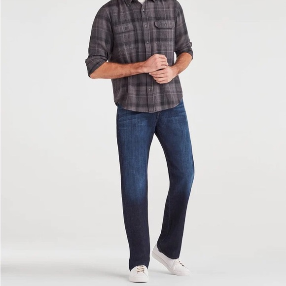 Blue jeans 7 For ALL Mankind jeans straight leg size 30/28 adjustable waste - Picture 3 of 14